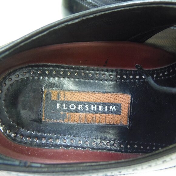 Florsheim Royal Imperial Men 10.5 3E Wingtip Oxford MadMen Suits MobBoss CEO - Picture 9 of 16